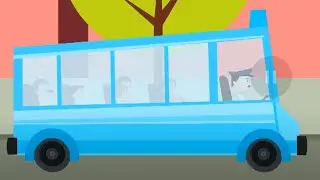 R&auml;der auf dem Bus Gehen Rund und Rund Vorschullied f&uuml;r Babys