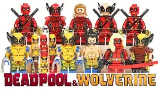 NEW Lego Deadpool & Wolverine Set 6 Unofficial Minifigures Battle Damaged Matter/Anti-Matter