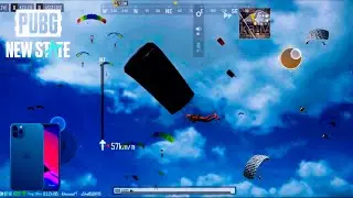 Everyone landing here 😱 Pubg new state gameplay | IPhone 11 Pro Max 🔥