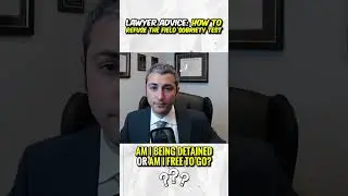 LAWYER ADVICE: How to REFUSE a Field Sobriety Test!
