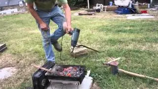 Barbeque: feu de forge