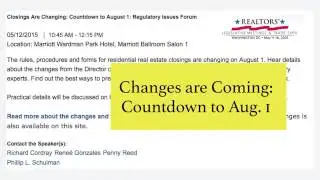 Understand the Changes Coming to the Settlement Process  NAR Resources