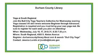 Durham County Government Announcements - July 2024