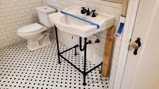 Old Style Cabinet Less Sink Installation