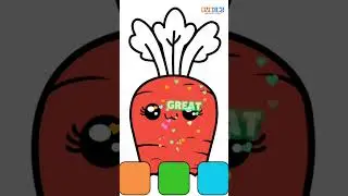 &ldquo;Easy Carrot Painting for Kids 🥕 | Fun Vegetable Art & Craft Idea&rdquo; #reels