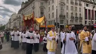 Corpus Christi procession in London (2025)#corpuschristi
