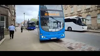 Tpe railway replacement bus at Huddersfield train station from today