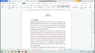 menulis WPS/MS WORD di enter malah acak tidak auto paragraph sesuai margins