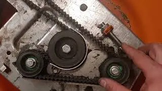 stihl/viking 6127.1 ZL replacing the double toothed belt or just re-synchronizing the blades