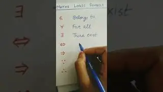 ✨MATHS LOGIC SYMBOLS✨ #shorts #shortvideo