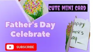 How to make Easy Father's Day Card || DIY mini card &diams;️