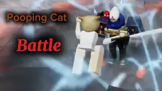 Pooping Cat Battle #funny #roblox #short