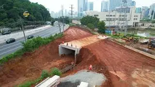 OBRAS DESVIO DA PISTA EXPRESSA MARGINAL PINHEIROS O NOVO PROJETO DA JHSF AO LADO DA USINA SP