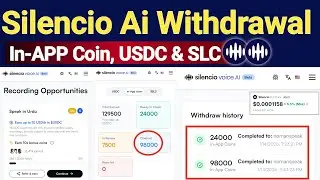 How to Withdraw USDC, In-App Coin & SLC on Silencio Ai Step-By-Step | Silencio Ai Airdrop Withdrawal