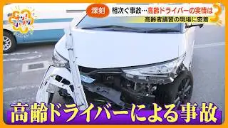 【ニュースな現場】相次ぐ高齢ドライバーの事故｢高齢者講習｣の現場に密着 信号無視…車線はみ出し…その実情とは【サン！シャインニュース】