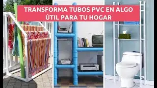 USAR TUBOS PVC ES LA MEJOR MANERA DE HACER COSAS ÚTILES PARA EL HOGAR DE FORMA ECONÓMICA Y DURADERA