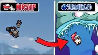 SUBMERGED MAP EJECTION vs AMONG US all MAP EJECTION