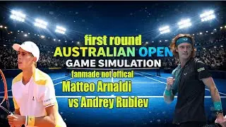 Australian Open | Matteo Arnaldi   vs Andrey Rublev  | [19 Jan 2026] | Gameplay Simulation