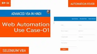 Web Automation Practice Task-01 | VBA Selenium | Advanced VBA in Hindi