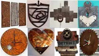 Upcycling Rusted Scrap Metal into High-Value Wall Art  design ideas That Sells