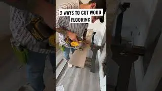 2 WAYS TO CUT WOOD FLOORING #laminateflooring #flooring #diy #homeimprovement #shorts