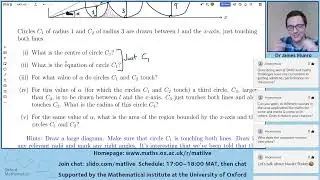 JAMES MUNRO TALKS ABOUT BMO RE: OXFORD MATHS ADMISSIONS