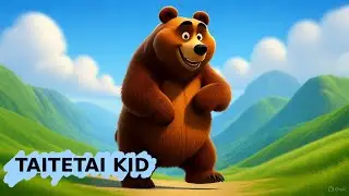 Grizzly Bear Groove - Fun Animated Music Video for Kids -  Children's song - TAITETAI KID
