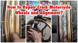 How to Repair Crack Motorcycle Wheels and Alignment  dito sa Act Dynamis