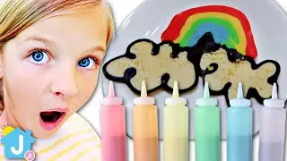 🥞Pancake Art Challenge 🌈