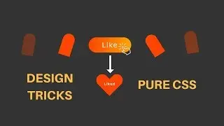 Heart Like Button HTML & CSS(SASS) [ PURE CSS ] | Design Tricks!