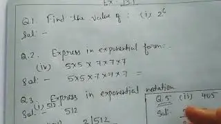 Class - 7th / Maths NCERT / Exercise - 13.1