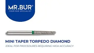 ISO S877K Mini Taper Torpedo Coarse Diamond Bur FG Short | MR.BUR