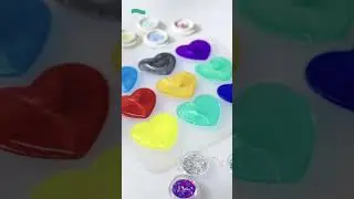 ✨ Let your creativity shine with our sparkling resin hearts!
