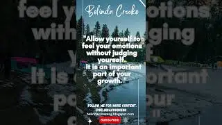 Allow yourself to feel your emotions without judging yourself.  #emotions, #growth, #quotes, #viral.