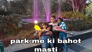 Park me ki masti or khele badminton#newvlog