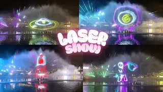 WOW Moments! 💫 Neon Galaxy Laser Show at Riverland Dubai | Fireworks, Lights & Magic