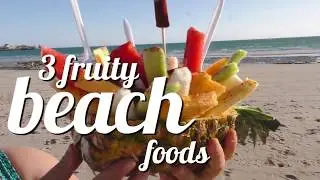 Pi&ntilde;a Loca and fruity beach foods in Rocky Point (Puerto Pe&ntilde;asco)