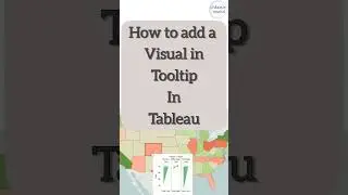 How to add a Visual in tooltip in Tableau. Subscribe 