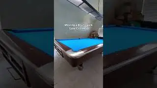 Moving a Brunswick Gold Crown 4...one of the most iconic pool tables