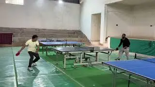 Table Tennis topspin practice with Yashwant 