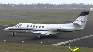 1980 Cessna Citation II 550 G-CGOA - Powerful Take off - Gloucestershire airport