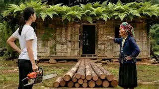 How can a young girl build a two-story wooden house for only US$10,000 | by @Lý Thị Hoa