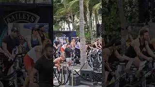 Miami Beach Spinning #beachbike #beach #floridabeach #fun #fitness