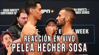 HECHER SOSA EN EL CONTENDER SERIES - REACCI&Oacute;N EN VIVO Y COMENTARIO