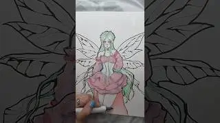 makings of a Fairy #art #artist #coloring #drawing