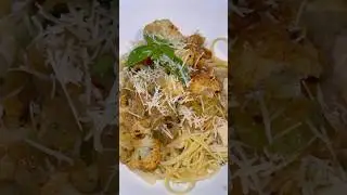Vegan Linguini Alfredo ❤️ #veganshorts #food #vegansofig #cooking #vegandiet