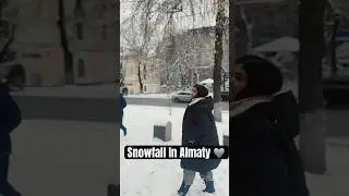 Snowfall in Almaty! Winter has arrived in Kazakhstan's largest city