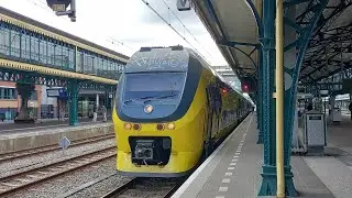 NS 9556 (groen VIRMm) vertrekt met trein 3948 uit station s hertogenbosch 