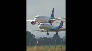 Planes Fly Too Close! shorts #dangerous #airplane #plane #closeencounters #risk #deadly #fail #crush