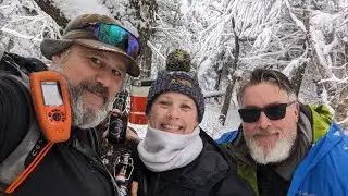 RUSK Mountain SNOWSHOEING CATSKILLS 3500 perfect conditions